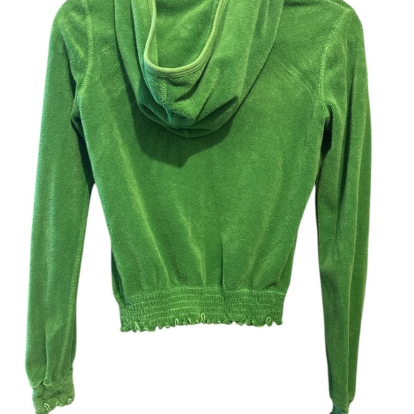 Girls Juicy Couture Zip Up Orange jacket & green & turquoise tops sz M bundle - Picture 7 of 13